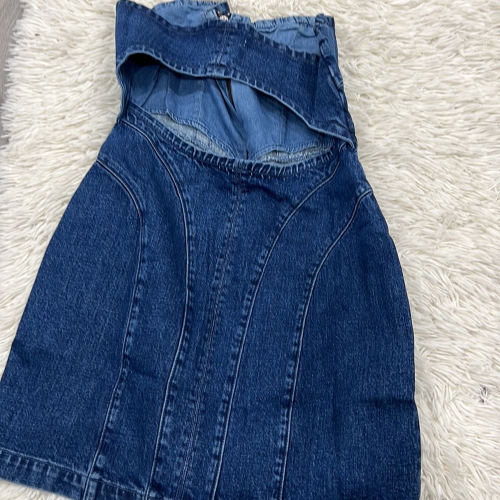 GRLFRND Isabella Strapless in Out of Sight Denim Dress - Picture 7 of 7